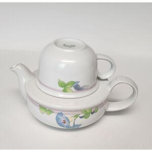 Vintage the Toscany Collection Japan Teapot white floral Porcelain Antique